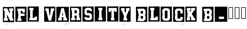 NFL Varsity Block B字体转换